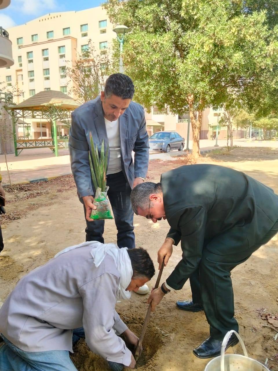 في إطار فعاليات الأسبوع البيئي بالكلية، وضمن رؤية الجامعة لتعزيز الوعي البيئي وتحسين جودة الحياة داخل الحرم الجامعي